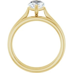 Rings 14K Yellow 12x6 mm Marquise Engagement Ring Mounting