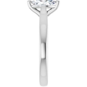 Rings 14K White 8x4 mm Marquise Engagement Ring Mounting