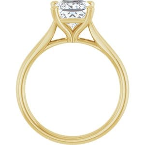Rings 14K Yellow 6.5 mm Square Engagement Ring Mounting