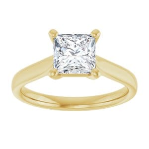 Rings 14K Yellow 6 mm Square Engagement Ring Mounting