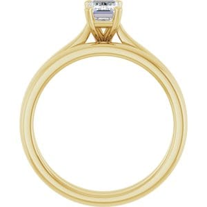 Rings 14K Yellow 6x4 mm Emerald Engagement Ring Mounting