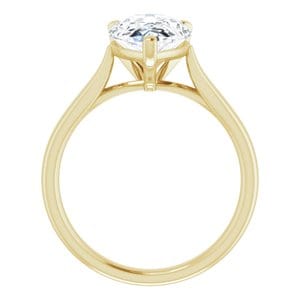 Rings 14K Yellow 12x8 mm Pear Engagement Ring Mounting