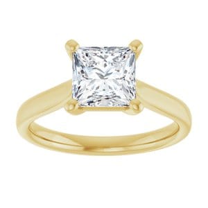 Rings 14K Yellow 6.5 mm Square Engagement Ring Mounting