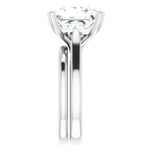 Rings 14K White 10 mm Square Engagement Ring Mounting