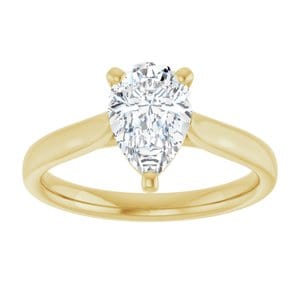 Rings 14K Yellow 9x6 mm Pear Engagement Ring Mounting