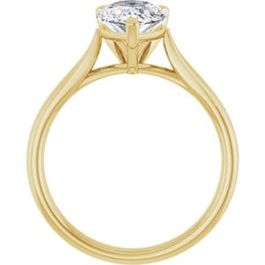 Rings 14K Yellow 10x7 mm Pear Engagement Ring Mounting