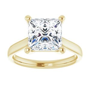 Rings 14K Yellow 8 mm Square Engagement Ring Mounting