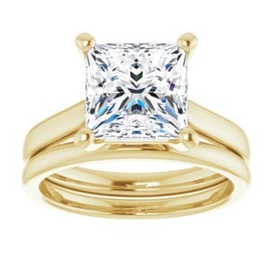 Rings 14K Yellow 8 mm Square Engagement Ring Mounting