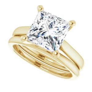 Rings 14K Yellow 8 mm Square Engagement Ring Mounting