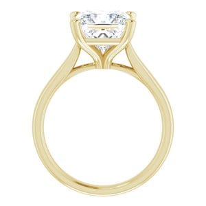 Rings 14K Yellow 8 mm Square Engagement Ring Mounting