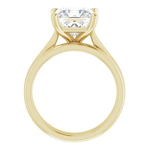 Rings 14K Yellow 8 mm Square Engagement Ring Mounting
