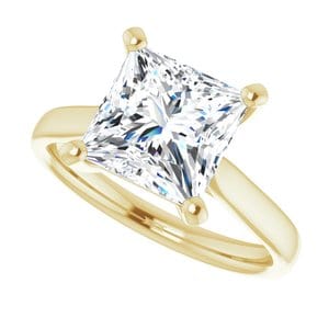 Rings 14K Yellow 8 mm Square Engagement Ring Mounting