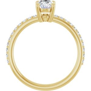 Rings 14K Yellow 7x5 mm Oval Ring Mounting