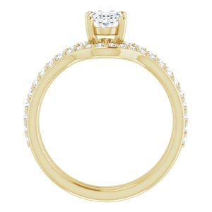 Rings 14K Yellow 7x5 mm Oval Ring Mounting