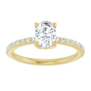 Rings 14K Yellow 7x5 mm Oval Ring Mounting