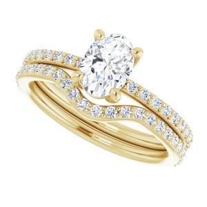 Rings 14K Yellow 7x5 mm Oval Ring Mounting