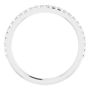 Rings 14K White 1/5 CTW Natural Diamond Band
