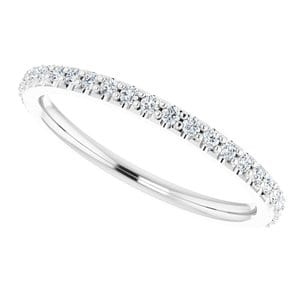 Rings 14K White 1/5 CTW Natural Diamond Band