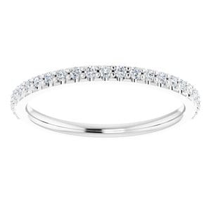 Rings 14K White 1/5 CTW Natural Diamond Band