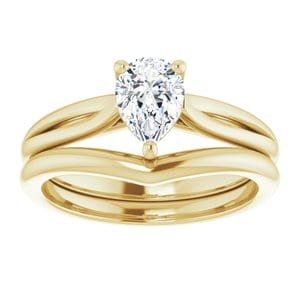 Rings 14K Yellow 7x5 mm Pear Engagement Ring Mounting