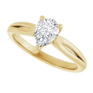 Rings 14K Yellow 7x5 mm Pear Engagement Ring Mounting