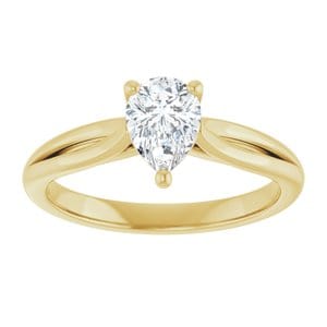 Rings 14K Yellow 7x5 mm Pear Engagement Ring Mounting
