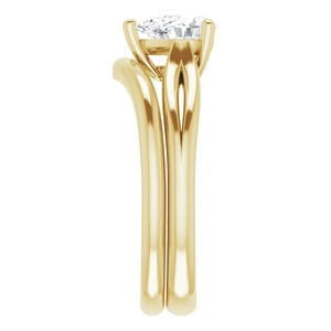 Rings 14K Yellow 7x5 mm Pear Engagement Ring Mounting