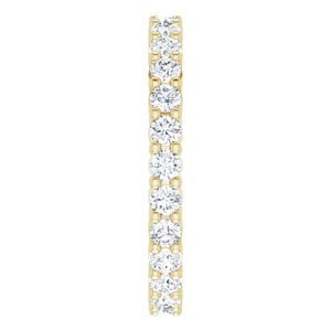 Rings 14K Yellow 2 mm Round Eternity Band Mounting Size 4.5