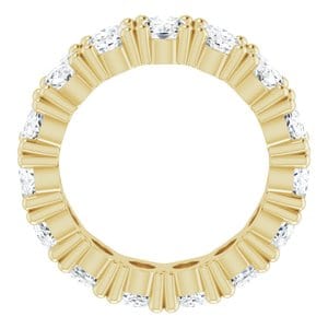 Rings 14K Yellow 6x4 mm Oval Eternity Band Mounting Size 5.25