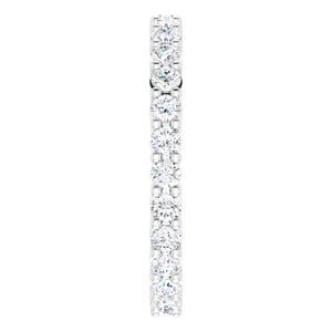 Rings Platinum 2 mm Round Eternity Band Mounting Size 5.5