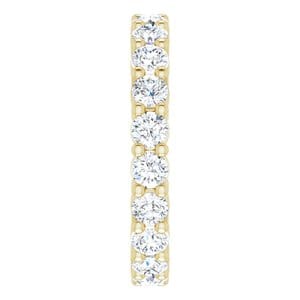 Rings 14K Yellow 2.75 mm Round Eternity Band Mounting Size 5.5