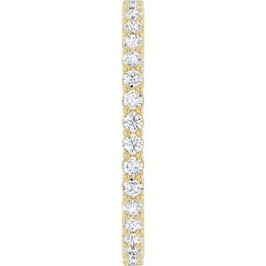 Rings 14K Yellow 1.5 mm Round Eternity Band Mounting Size 6