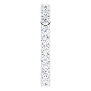 Rings Platinum 2.25 mm Round Eternity Band Mounting Size 5.5