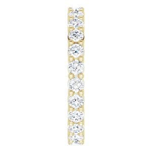 Rings 14K Yellow 2.25 mm Round Eternity Band Mounting Size 5.5