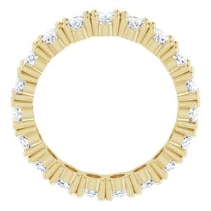 Rings 14K Yellow 5x3 mm Oval Eternity Band Mounting Size 6
