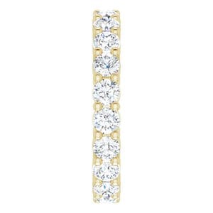 Rings 14K Yellow 3 mm Round Eternity Band Mounting Size 6.5