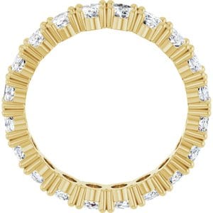 Rings 14K Yellow 5x3 mm Oval Eternity Band Mounting Size 7
