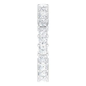 Rings Platinum 2.5x2.5 mm Square Eternity Band Mounting Size 7.5