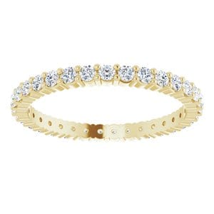 Rings 18K Yellow 1.75 mm Round Eternity Band Mounting Size 7.5