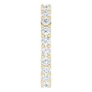 Rings 14K Yellow 2.5 mm Round Eternity Band Mounting Size 7.5