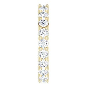 Rings 14K Yellow 2.5 mm Round Eternity Band Mounting Size 5.5