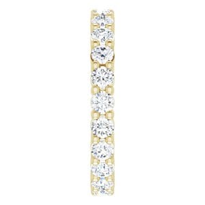 Rings 14K Yellow 2.5 mm Round Eternity Band Mounting Size 6