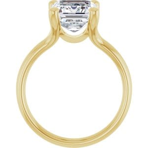 Rings 14K Yellow 10x8 mm Emerald Engagement Ring Mounting