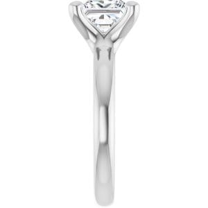 Rings 14K White 7 mm Square Engagement Ring Mounting