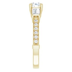 Rings 14K Yellow 5.2 mm Round Engagement Ring Mounting