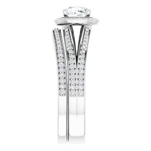 Rings Platinum 5 mm Cushion Engagement Ring Mounting