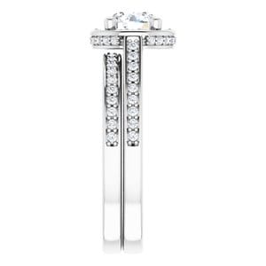 Rings Platinum  6 mm Round Engagement Ring Mounting