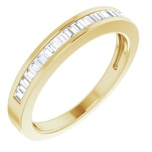 Rings 14K Yellow 1/4 CTW Natural Diamond Anniversary Band