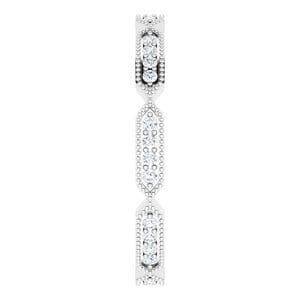 Rings 14K White 1/4 CTW Natural Diamond Eternity Band Size 7
