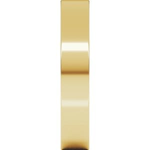 Rings 14K Yellow 4 mm Comfort-Fit Flat Band Size 5.5